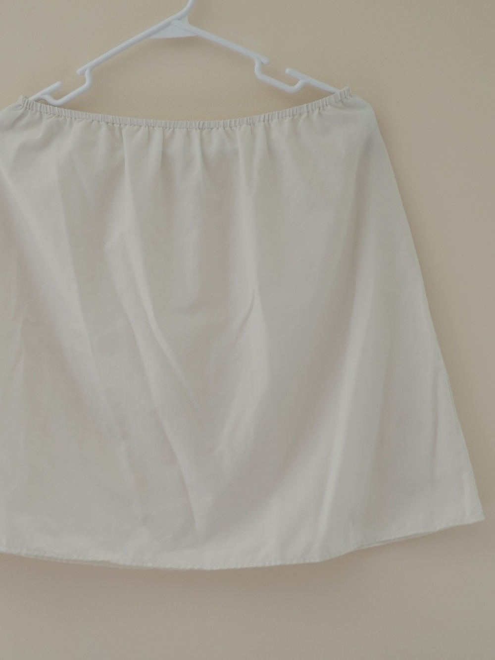 Uniqlo Linen Cotton Square Neck A Line Shirred Midi Dress White M Renfaire Flowy - Picture 7 of 9